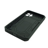 Husa de protectie Flippy pentru Apple iPhone 12 Pro Max Defender Model 4 cu suport, Negru - vivimall.ro