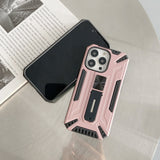 Husa de protectie Flippy pentru Apple iPhone 13 Defender Sergeant Brave cu suport,Roz Auriu - vivimall.ro