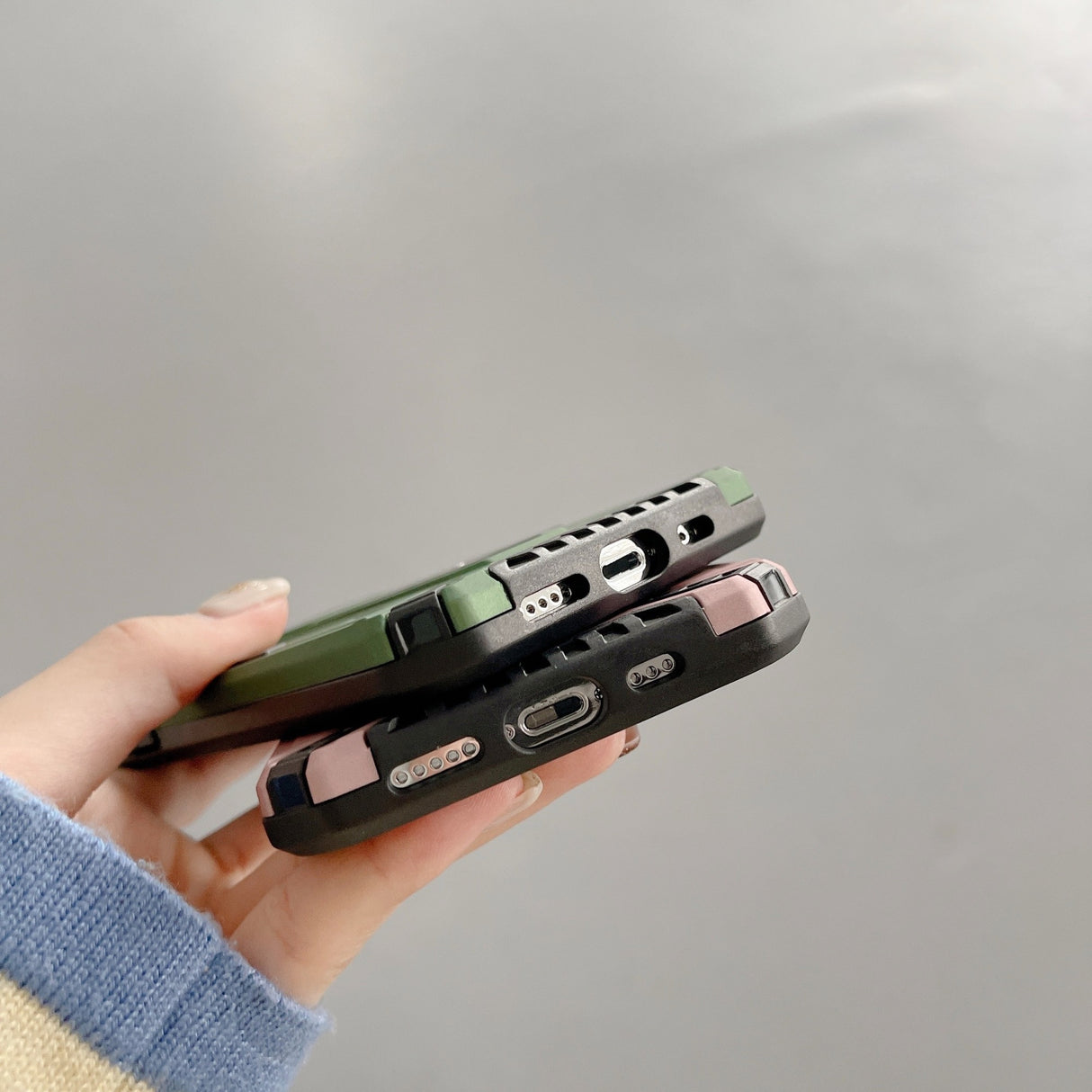 Husa de protectie Flippy pentru Apple iPhone 13 Defender Sergeant Brave cu suport,Verde - vivimall.ro