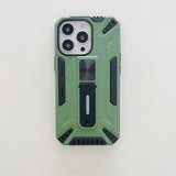 Husa de protectie Flippy pentru Apple iPhone 13 Pro Max Defender Sergeant Brave cu suport,Verde - vivimall.ro