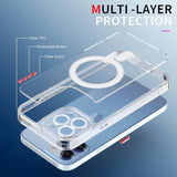 Husa de Protectie, Vivimall, pentru Apple iPhone 16 Pro Max, MagSafe, TPU, Antisoc, Rezistenta la Impact, Protectie Camera, Transparent - vivimall.ro