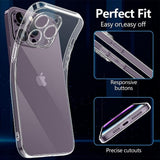 Husa de Protectie, Vivimall, pentru Apple iPhone 16 Pro Max, TPU, Antisoc, Rezistenta la Impact, Protectie Camera, Transparenta - vivimall.ro