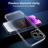Husa de Protectie, Vivimall, pentru Apple iPhone 16 Pro Max, TPU, Antisoc, Rezistenta la Impact, Protectie Camera, Transparenta - vivimall.ro