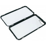 Husa de Protectie, Flippy, pentru Apple iPhone 7, Magnetic 360, Metal, cu Folie Sticla Inclusa, Negru - vivimall.ro