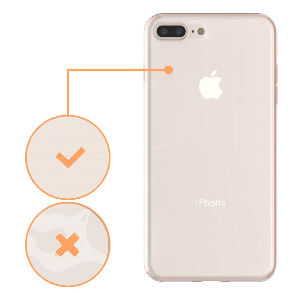 Husa de protectie Flippy® pentru Apple iPhone 7 Plus Full Tpu 360 V2 Transparent - vivimall.ro