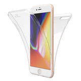 Husa de protectie Flippy® pentru Apple iPhone 8 Plus Full Tpu 360 V2 Transparent - vivimall.ro
