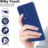 Husa de Protectie, Vivimall, pentru Honor 90, Liquid Silicone, cu Microfibra pe Interior, Protectie Antisoc, Compatibil Incarcare Wireless, Albastru - vivimall.ro