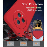 Husa de Protectie, Vivimall, pentru Honor Magic 5 Pro, Liquid Silicone, cu Microfibra pe Interior, Protectie Antisoc, Compatibil Incarcare Wireless, Rosu - vivimall.ro