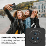 Husa de Protectie, Vivimall, pentru Honor Magic 5 Pro, Liquid Silicone, cu Microfibra pe Interior, Protectie Antisoc, Compatibil Incarcare Wireless, Negru - vivimall.ro