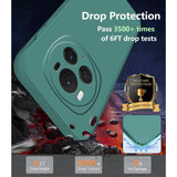Husa de Protectie, Vivimall, pentru Honor Magic 6 Pro, Liquid Silicone, cu Microfibra pe Interior, Protectie Antisoc, Compatibil Incarcare Wireless, Verde - vivimall.ro