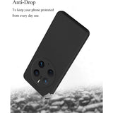 Husa de Protectie, Vivimall, pentru Huawei Mate 50 Pro, Liquid Silicone, cu Microfibra pe Interior, Protectie Antisoc, Compatibil Incarcare Wireless, Negru - vivimall.ro