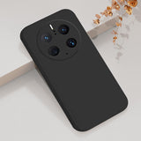 Husa de Protectie, Vivimall, pentru Huawei Mate 50 Pro, Liquid Silicone, cu Microfibra pe Interior, Protectie Antisoc, Compatibil Incarcare Wireless, Negru - vivimall.ro