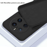 Husa de Protectie, Vivimall, pentru Huawei Mate 50 Pro, Liquid Silicone, cu Microfibra pe Interior, Protectie Antisoc, Compatibil Incarcare Wireless, Negru - vivimall.ro