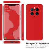 Husa de Protectie, Vivimall, pentru Huawei Mate 50 Pro, Liquid Silicone, cu Microfibra pe Interior, Protectie Antisoc, Compatibil Incarcare Wireless, Rosu - vivimall.ro