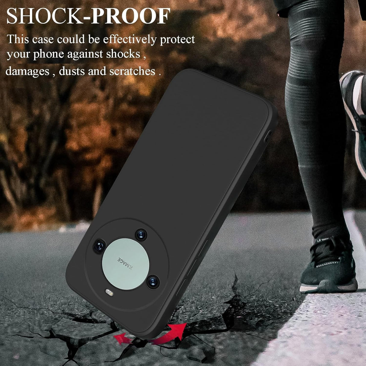 Husa de Protectie, Vivimall, pentru Huawei Mate 60 Pro, Liquid Silicone, cu Microfibra pe Interior, Protectie Antisoc, Compatibil Incarcare Wireless, Negru - vivimall.ro