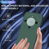 Husa de Protectie, Vivimall, pentru Huawei Mate 60 Pro, Liquid Silicone, cu Microfibra pe Interior, Protectie Antisoc, Compatibil Incarcare Wireless, Verde - vivimall.ro