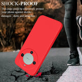Husa de Protectie, Vivimall, pentru Huawei Mate 60 Pro, Liquid Silicone, cu Microfibra pe Interior, Protectie Antisoc, Compatibil Incarcare Wireless, Rosu - vivimall.ro