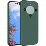 Husa de Protectie, Vivimall, pentru Huawei Mate 60 Pro, Liquid Silicone, cu Microfibra pe Interior, Protectie Antisoc, Compatibil Incarcare Wireless, Verde - vivimall.ro