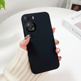 Husa de Protectie, Vivimall, pentru Huawei P60 Pro, Liquid Silicone, cu Microfibra pe Interior, Protectie Antisoc, Compatibil Incarcare Wireless, Negru - vivimall.ro