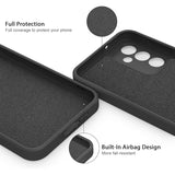 Husa de Protectie, Vivimall, pentru Huawei P60 Pro, Liquid Silicone, cu Microfibra pe Interior, Protectie Antisoc, Compatibil Incarcare Wireless, Negru - vivimall.ro