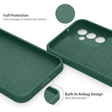Husa de Protectie, Vivimall, pentru Huawei P60 Pro, Liquid Silicone, cu Microfibra pe Interior, Protectie Antisoc, Compatibil Incarcare Wireless, Verde - vivimall.ro