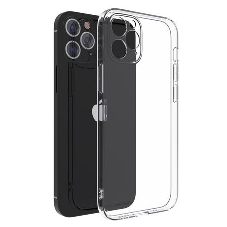 Husă silicon TPU transparentă pentru Xiaomi Redmi 13C 5G, vedere frontală, protecție camere inclusă