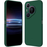 Husa de Protectie, Flippy, pentru Huawei Pura 70, Liquid Silicone, cu Microfibra pe Interior, Protectie Antisoc, Compatibil Incarcare Wireless, Verde - vivimall.ro