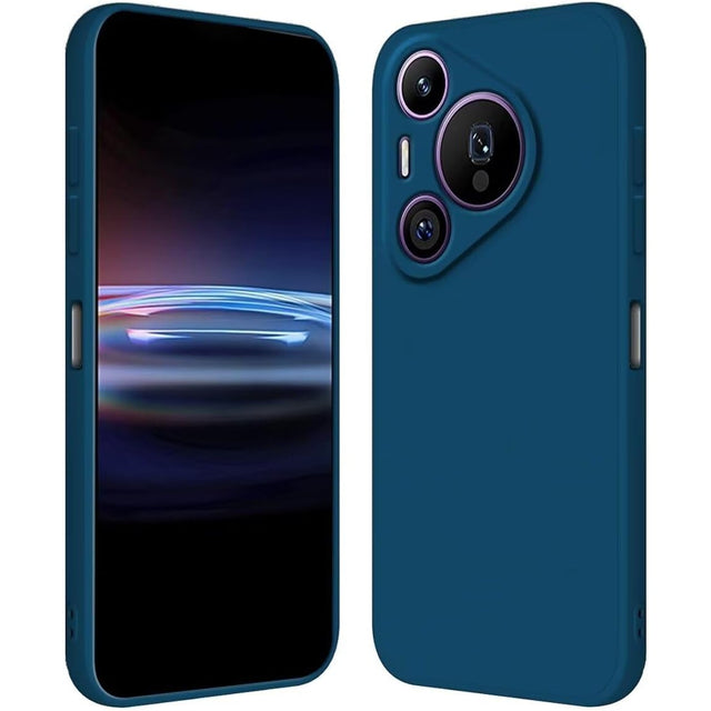 Husa de Protectie, Vivimall, pentru Huawei Pura 70, Liquid Silicone, cu Microfibra pe Interior, Protectie Antisoc, Compatibil Incarcare Wireless, Albastru - vivimall.ro