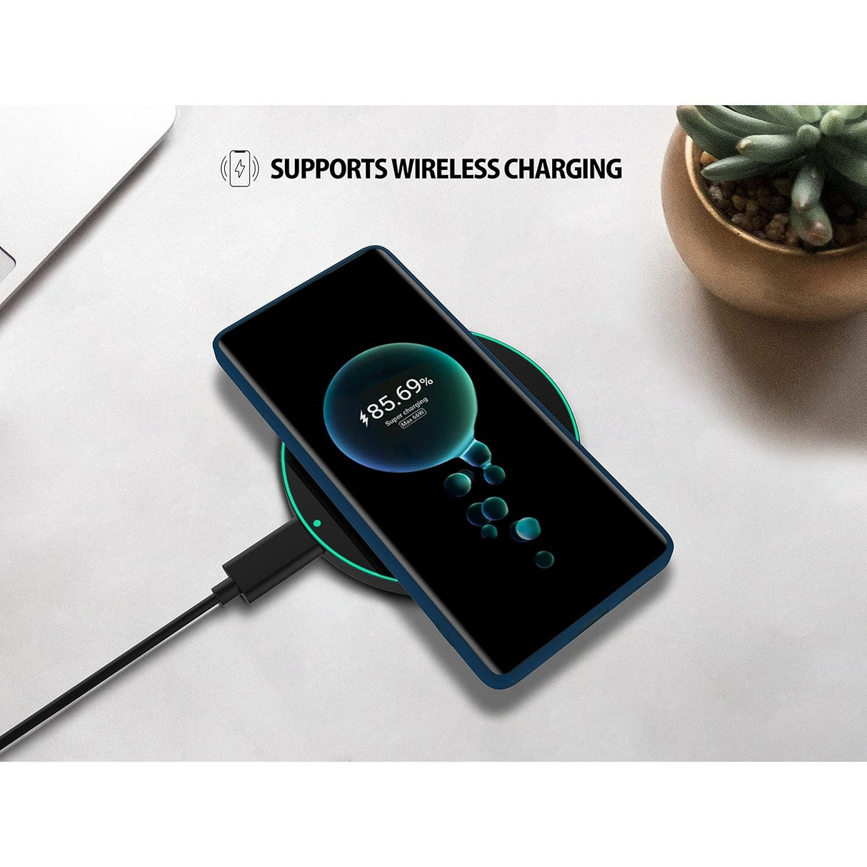 Husa de Protectie, Vivimall, pentru Huawei Pura 70 Pro, Liquid Silicone, cu Microfibra pe Interior, Protectie Antisoc, Compatibil Incarcare Wireless, Albastru - vivimall.ro