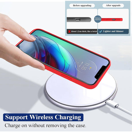Husa de Protectie, Vivimall, pentru Huawei Pura 70 Pro, Liquid Silicone, cu Microfibra pe Interior, Protectie Antisoc, Compatibil Incarcare Wireless, Rosu - vivimall.ro