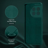 Husa de Protectie, Vivimall, pentru OnePlus 11 5G, Liquid Silicone, cu Microfibra pe Interior, Protectie Antisoc, Compatibil Incarcare Wireless, Verde - vivimall.ro