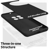 Husa de Protectie, Vivimall, pentru OnePlus 11 5G, Liquid Silicone, cu Microfibra pe Interior, Protectie Antisoc, Compatibil Incarcare Wireless, Negru - vivimall.ro