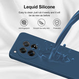 Husa de Protectie, Vivimall, pentru OnePlus 12 5G, Liquid Silicone, cu Microfibra pe Interior, Protectie Antisoc, Compatibil Incarcare Wireless, Albastru - vivimall.ro
