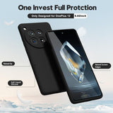 Husa de Protectie, Vivimall, pentru OnePlus 12 5G, Liquid Silicone, cu Microfibra pe Interior, Protectie Antisoc, Compatibil Incarcare Wireless, Negru - vivimall.ro