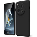 Husa de Protectie, Vivimall, pentru OnePlus 12 5G, Liquid Silicone, cu Microfibra pe Interior, Protectie Antisoc, Compatibil Incarcare Wireless, Negru - vivimall.ro