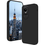 Husa de Protectie, Vivimall, pentru Oppo Reno 10 5G, Liquid Silicone, cu Microfibra pe Interior, Protectie Antisoc, Compatibil Incarcare Wireless, Negru - vivimall.ro