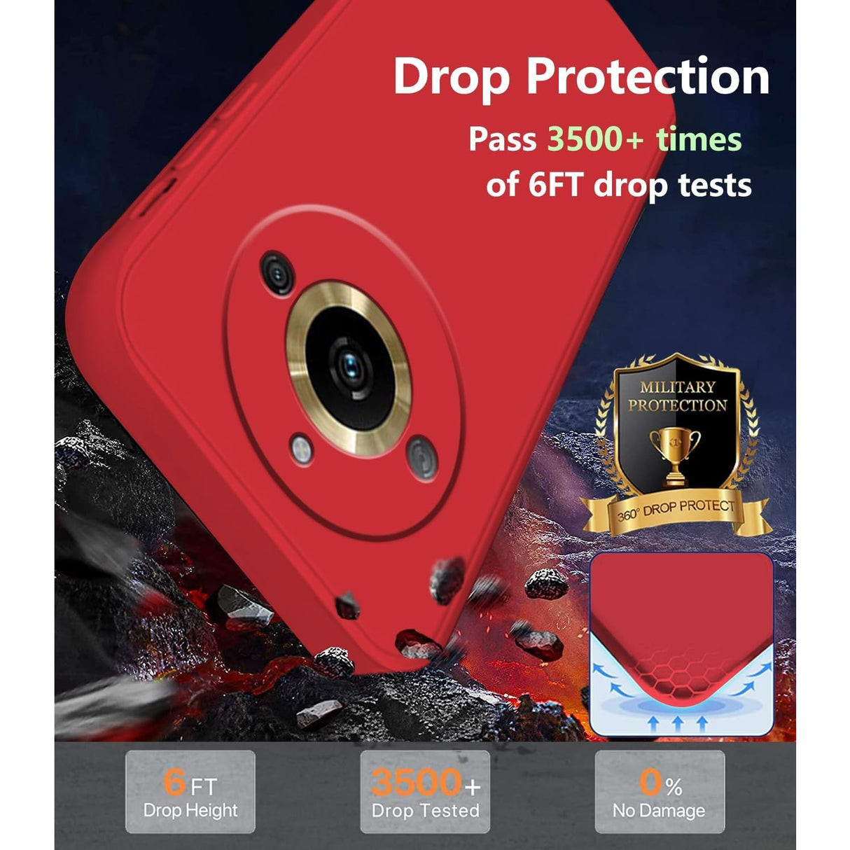 Husa de Protectie, Vivimall, pentru Realme 11 Pro Plus, Liquid Silicone, cu Microfibra pe Interior, Protectie Antisoc, Compatibil Incarcare Wireless, Rosu - vivimall.ro