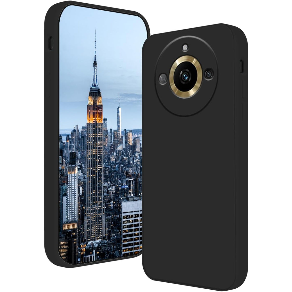 Husa de Protectie, Vivimall, pentru Realme 11 Pro Plus, Liquid Silicone, cu Microfibra pe Interior, Protectie Antisoc, Compatibil Incarcare Wireless, Negru - vivimall.ro