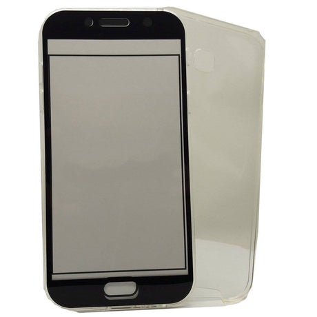 Husa de protectie Flippy® pentru Samsung A3 2017 Full Tpu 360 V2 Transparent cu margini negre - vivimall.ro