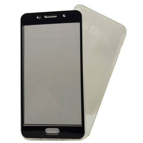 Husa de protectie Flippy® pentru Samsung A7 2016 Full Tpu 360 V2 Transparent cu margini negre - vivimall.ro