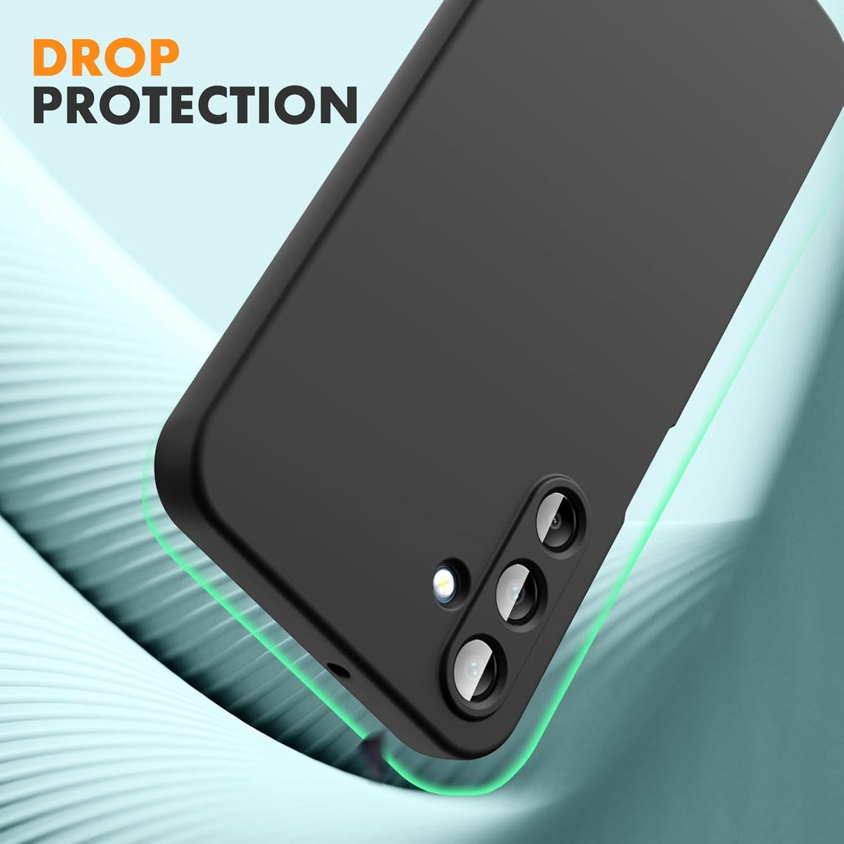 Husa de Protectie, Vivimall, pentru Samsung Galaxy A15, Liquid Silicone, cu Microfibra pe Interior, Protectie Antisoc, Compatibil Incarcare Wireless, Negru - vivimall.ro