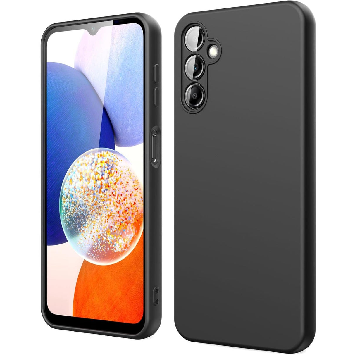 Husa de Protectie, Vivimall, pentru Samsung Galaxy A15, Liquid Silicone, cu Microfibra pe Interior, Protectie Antisoc, Compatibil Incarcare Wireless, Negru - vivimall.ro