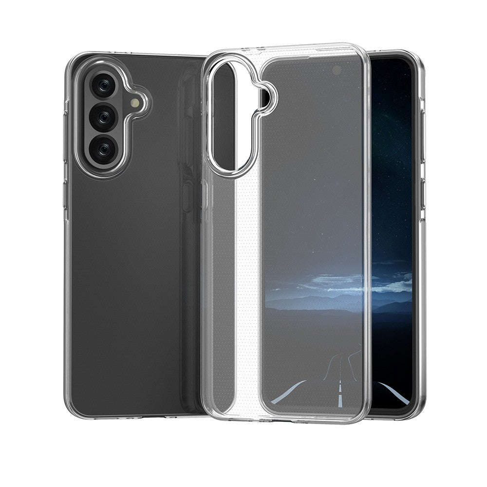 Husa Telefon, Vivimall, Compatibila Samsung Galaxy A35 5G, Protect Plus TPU, 0.8-0.9 mm, Transparent - vivimall.ro