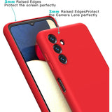 Husa de Protectie, Vivimall, pentru Samsung Galaxy A35, Liquid Silicone, cu Microfibra pe Interior, Protectie Antisoc, Compatibil Incarcare Wireless, Rosu - vivimall.ro