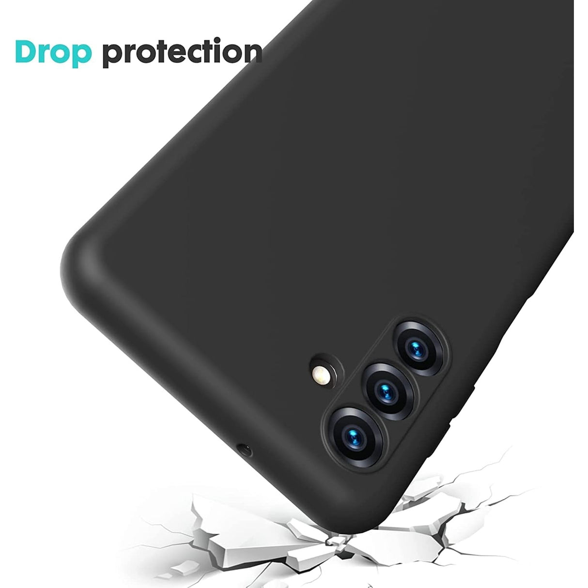 Husa de Protectie, Vivimall, pentru Samsung Galaxy A35, Liquid Silicone, cu Microfibra pe Interior, Protectie Antisoc, Compatibil Incarcare Wireless, Negru - vivimall.ro