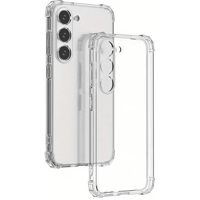 Husa de Protectie, Vivimall, pentru Samsung Galaxy S23 FE 5G, TPU Protect Plus, cu Dust Plug, Transparent - vivimall.ro