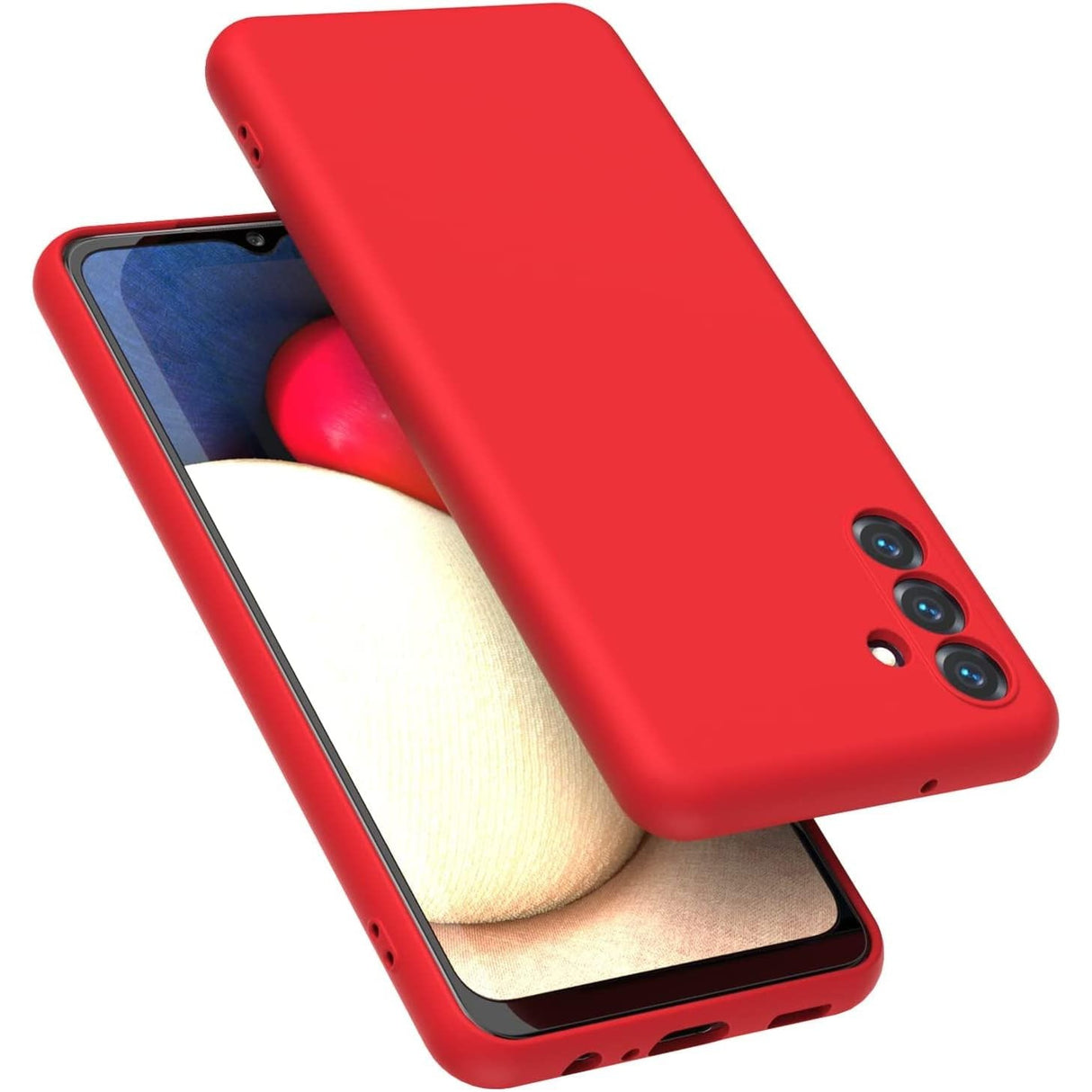 Husa de Protectie, Vivimall, pentru Samsung Galaxy S23 FE, Liquid Silicone, cu Microfibra pe Interior, Protectie Antisoc, Compatibil Incarcare Wireless, Rosu - vivimall.ro