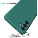 Husa de Protectie, Vivimall, pentru Samsung Galaxy S23 FE, Liquid Silicone, cu Microfibra pe Interior, Protectie Antisoc, Compatibil Incarcare Wireless, Verde - vivimall.ro