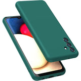 Husa de Protectie, Vivimall, pentru Samsung Galaxy S23 FE, Liquid Silicone, cu Microfibra pe Interior, Protectie Antisoc, Compatibil Incarcare Wireless, Verde - vivimall.ro