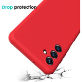 Husa de Protectie, Flippy, pentru Samsung Galaxy S24 FE, Liquid Silicone, cu Microfibra pe Interior, Protectie Antisoc, Compatibil Incarcare Wireless, Rosu - vivimall.ro